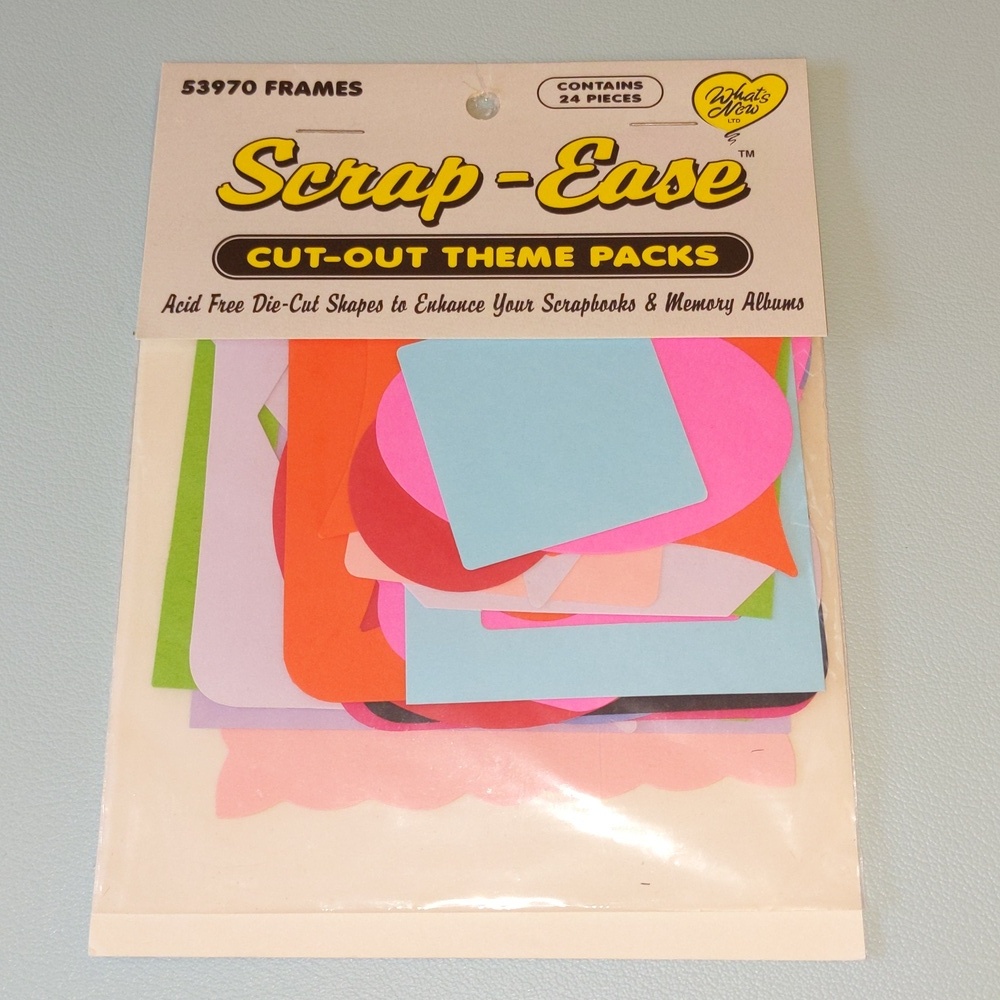Die-Cut "Frame" Shapes Scrap-Ease Theme Pack Scrapbook Junk Journals Albums New